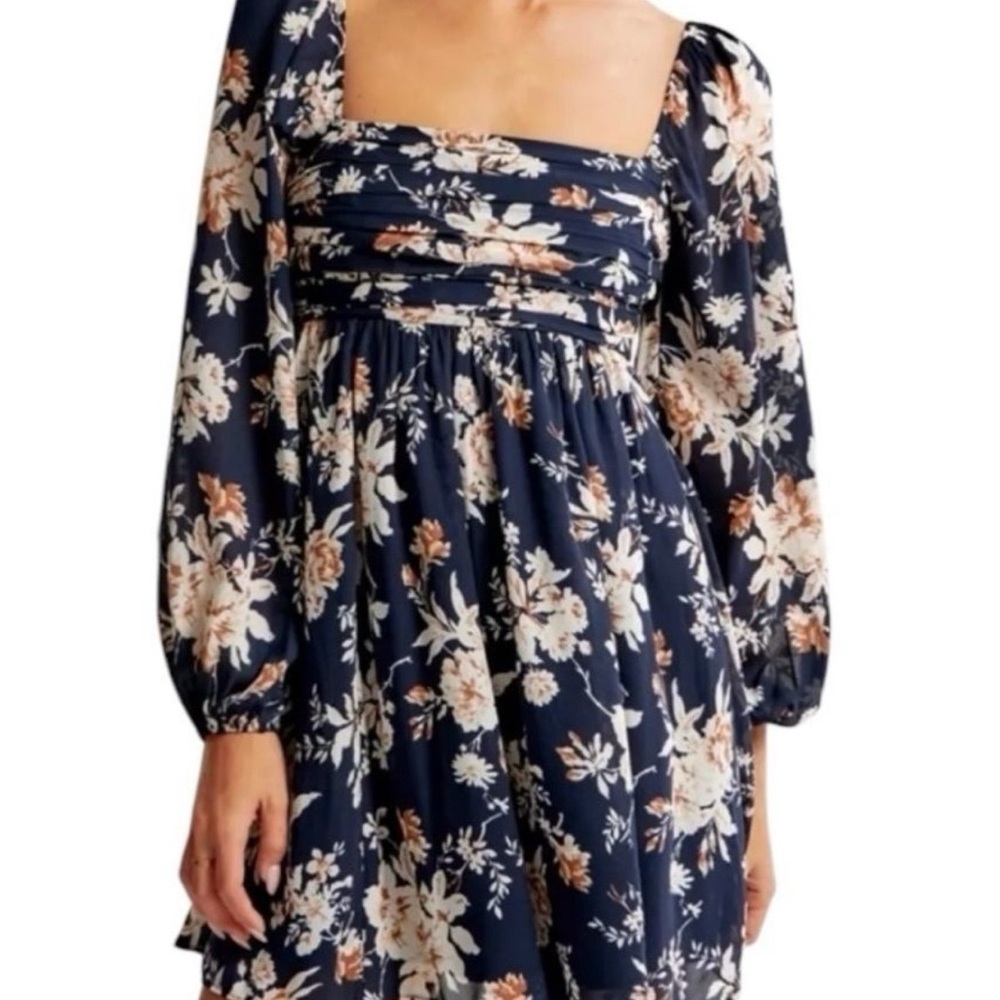 Abercrombie & Fitch Navy Floral Mini Dress